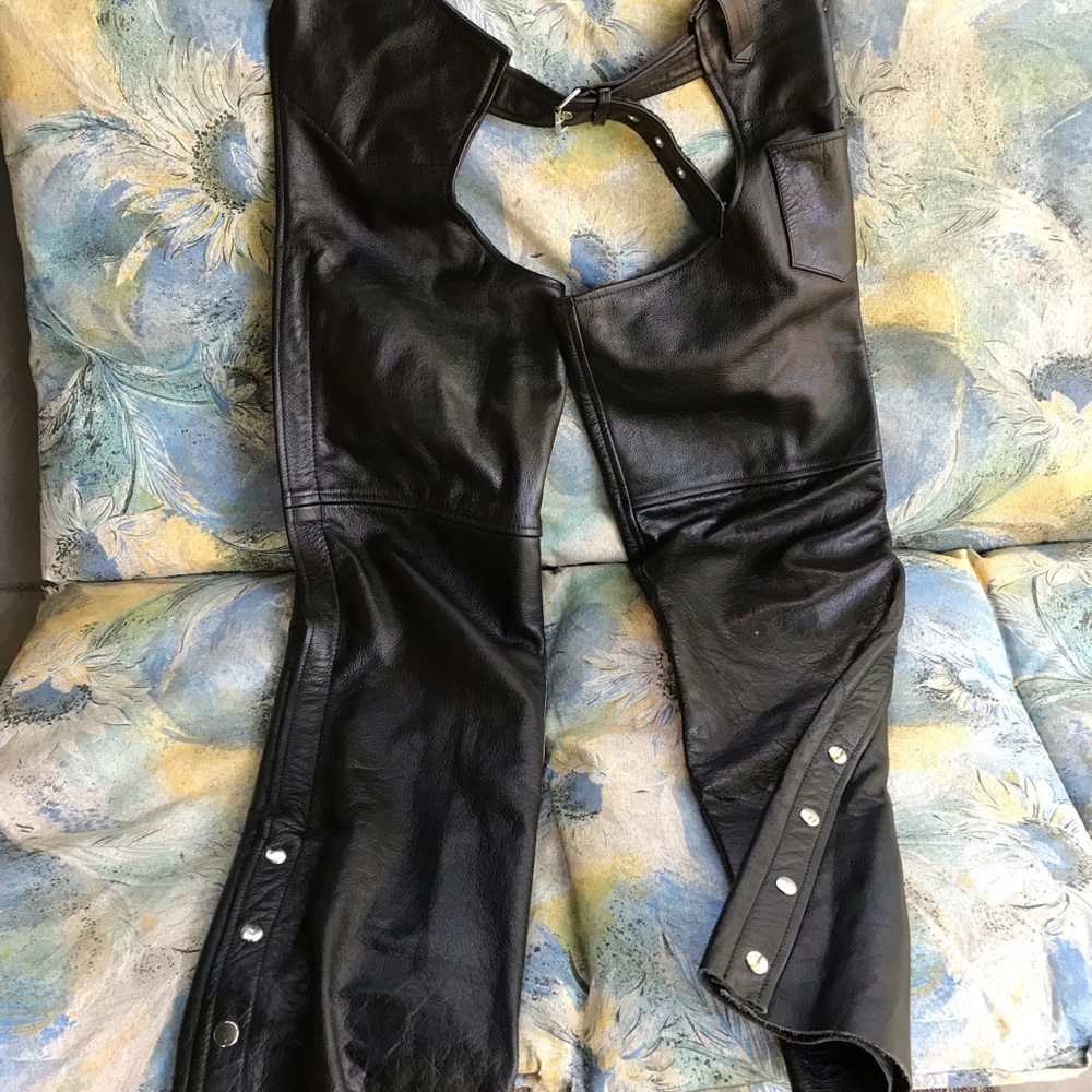Leather Biker  Chaps size 36